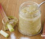 Рецепт варенья из ревеня с яблоками и имбирем